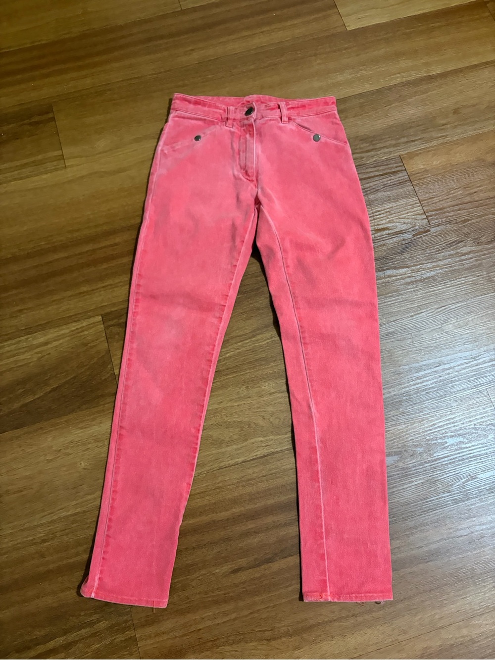 Vintage MM6 Maison Martin Margiela Pink Denim Jeans IT 36 US 0 Archival Italy